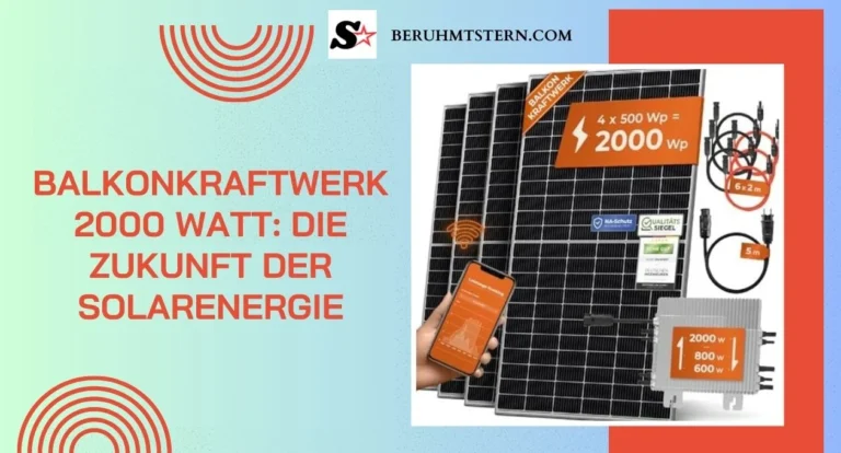 Balkonkraftwerk 2000 Watt